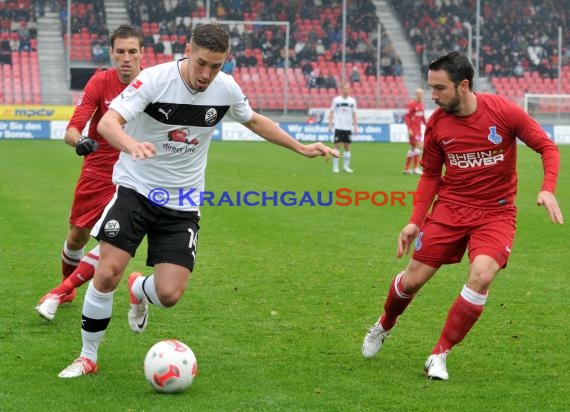 2.Bundesliag SV Sandhausen - MSV Duisburg 27.10.2012 (© Kraichgausport / Loerz)